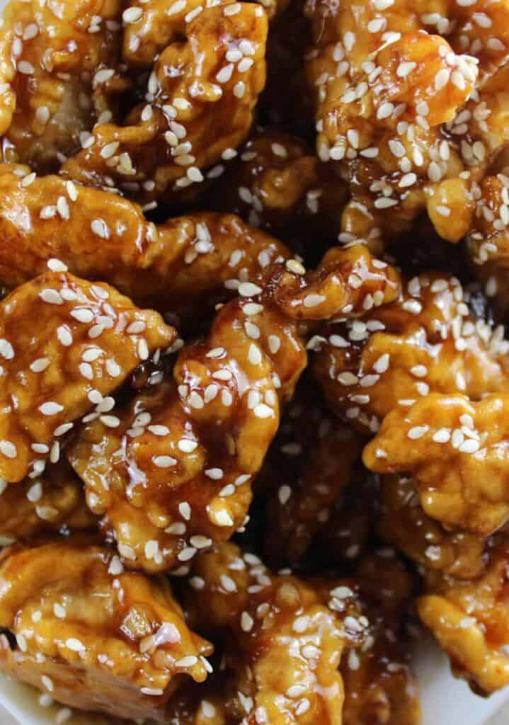 sesame chicken without scallions