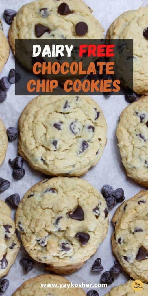 dairy free chocolate chip cookies pin