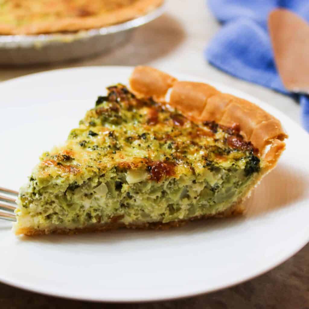 broccoli cheddar quiche