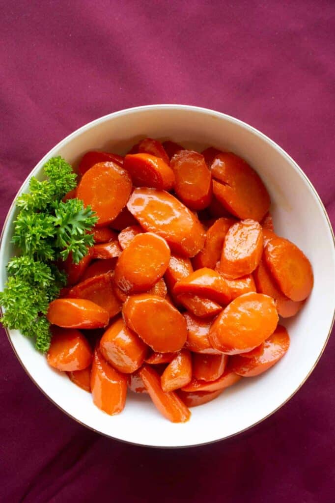 rum and brown sugar glazed carrots for passover