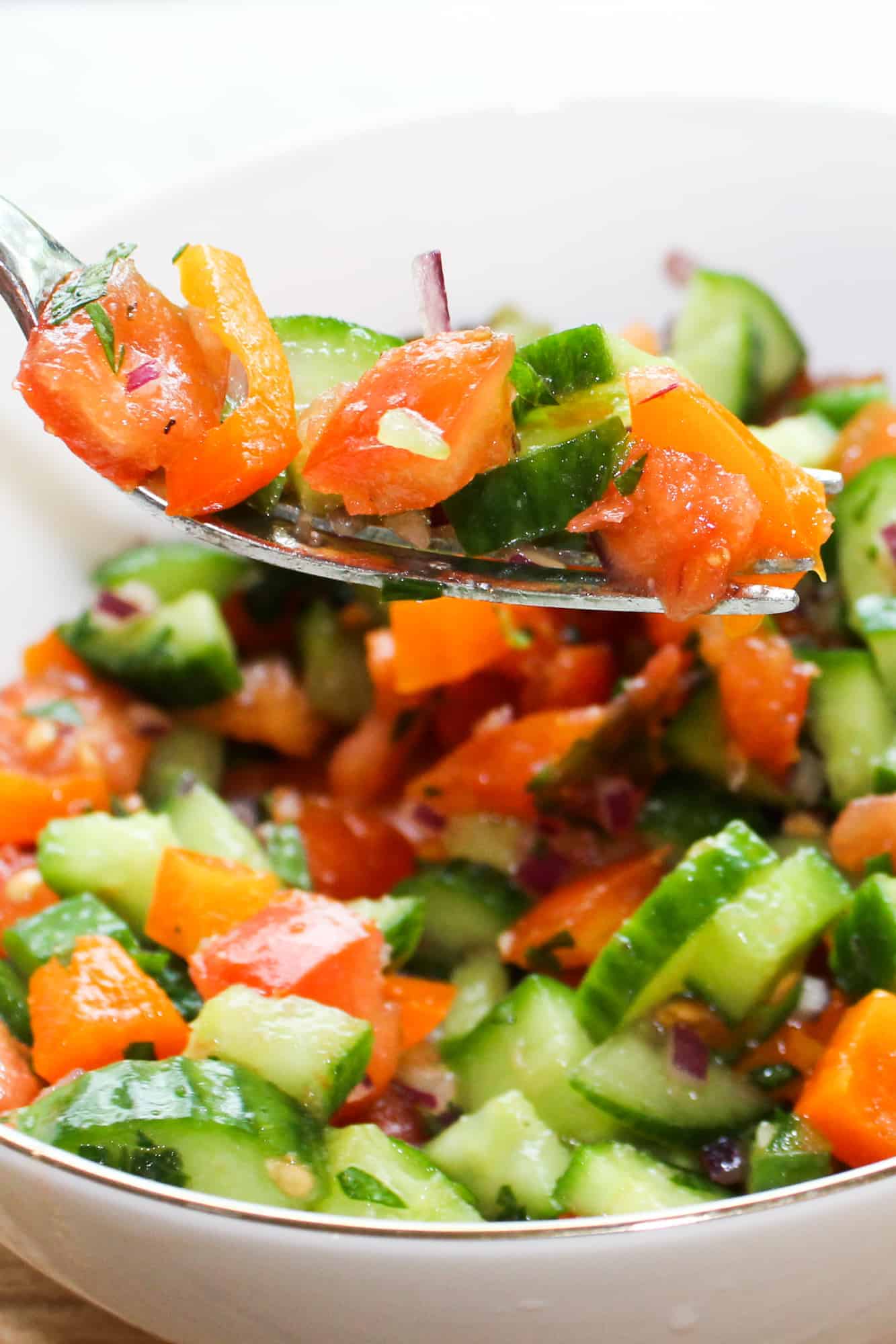 Quick and Easy Israeli Salad - Yay Kosher - Healthy and Fresh
