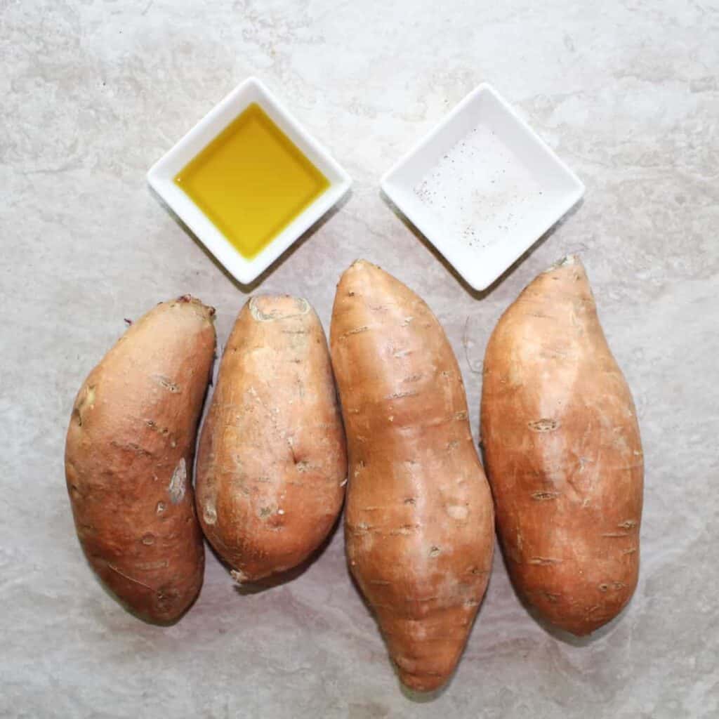 ingredients for sweet potato rounds