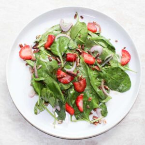 strawberry spinach salad