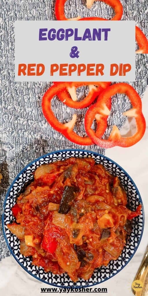 Eggplant and Red Pepper Dip Pin