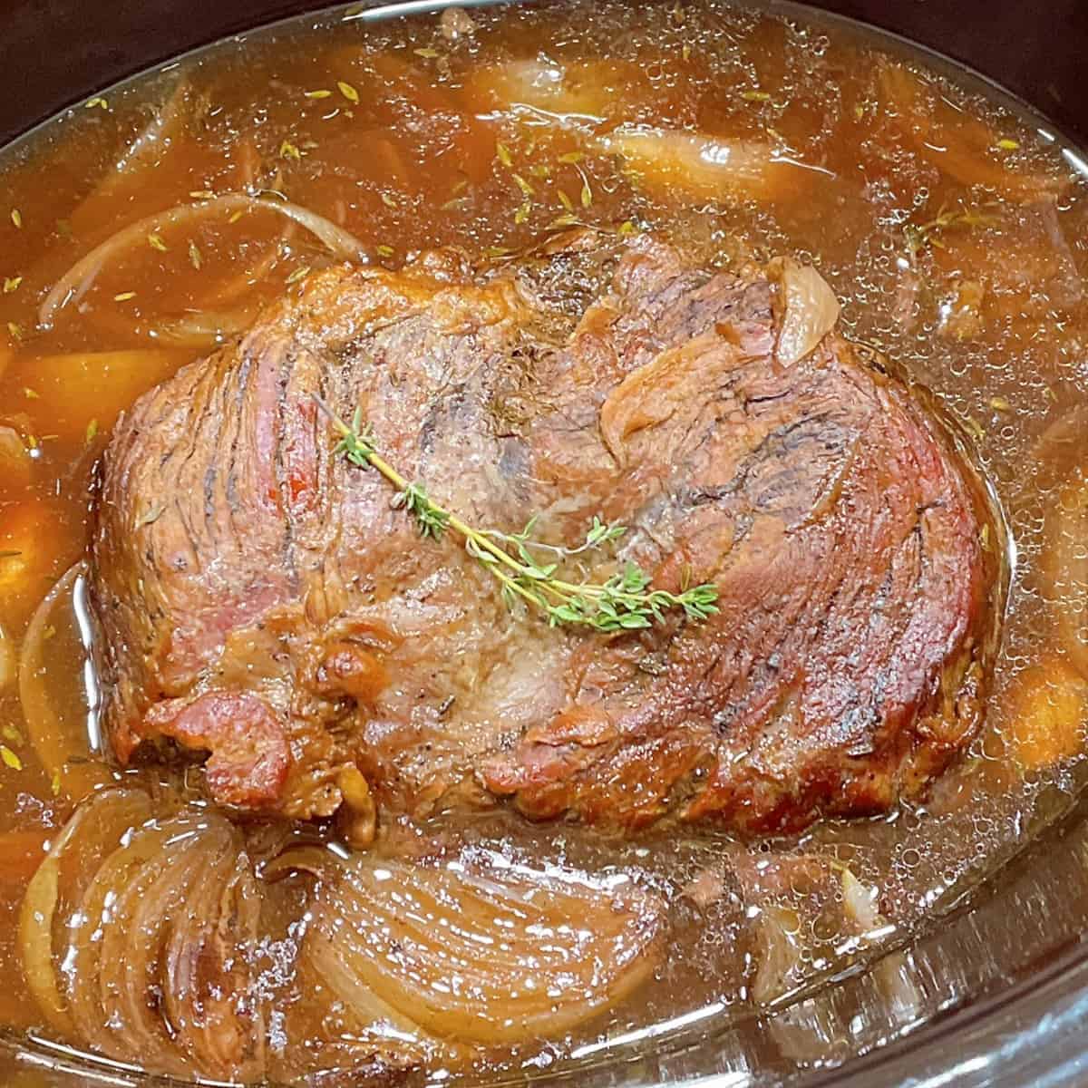 Dutch Oven London Broil Pot Roast