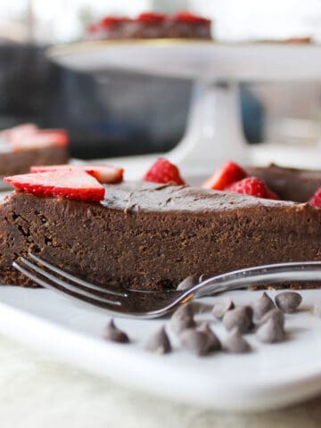 chocolate mousse cake feature