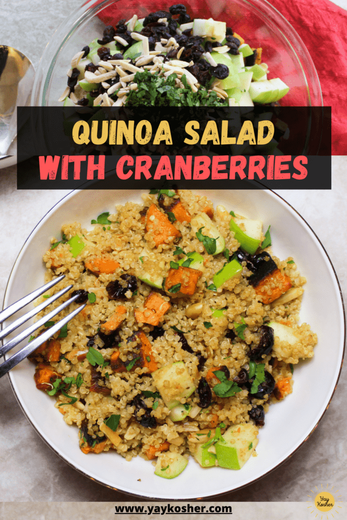 passover quinoa salad with cranberries