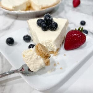 5 ingredient no bake cheesecake feature