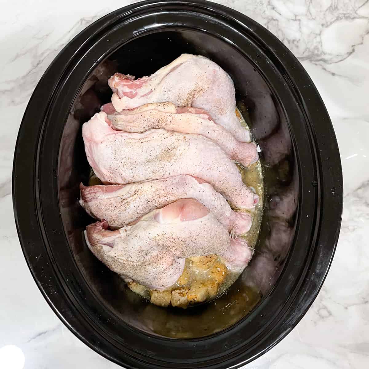 4 ingredient slow cooker chicken put chicken into crockpot